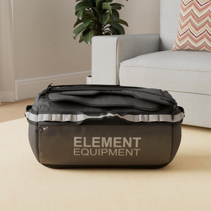 Element Equipment Trailhead Duffel Bag Shoulder Straps Waterproof Black/Grey Large - Image 2